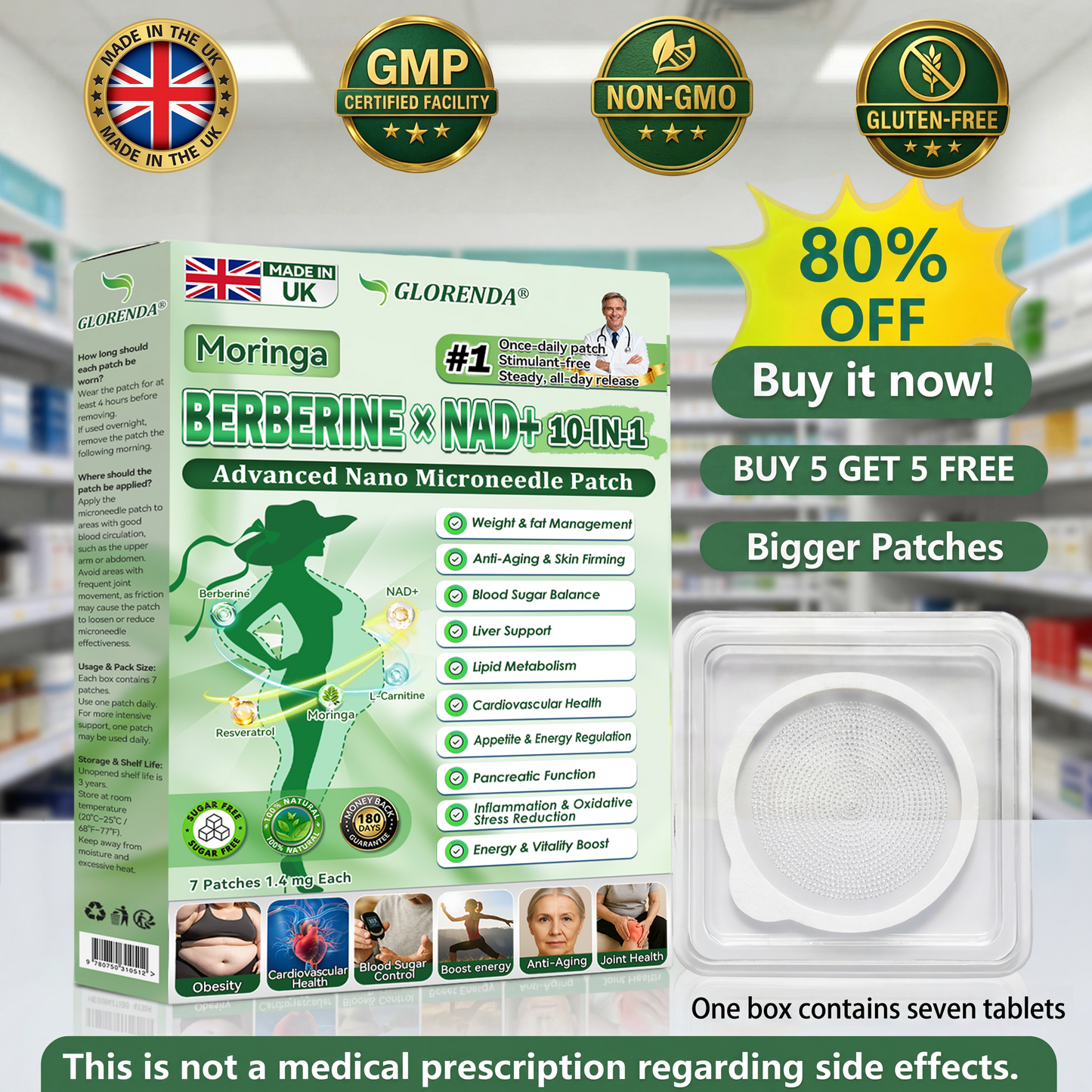 🇬🇧𝑶𝒇𝒇𝒊𝒄𝒊𝒂𝒍 𝑺𝒕𝒐𝒓𝒆  |🎉 𝐆𝑳𝑶𝗥𝗘𝗡𝘿𝘼® 𝙈𝒐𝒓𝒊𝒏𝒈𝗮 · 𝗕𝗲𝗿𝗯𝐞𝐫𝐢𝐧𝙚 × 𝙉𝑨𝑫+ 𝟏𝟎-𝙞𝙣-1 𝘼𝒅𝒗𝒂𝒏𝒄𝒆𝐝 𝐍𝐚𝐧𝙤 𝙈𝙞𝙘𝙧𝙤𝙣𝒆𝒆𝒅𝒍𝐞 𝐏𝐚𝐭𝙘𝙝(𝐉𝐮𝐬𝐭 𝐨𝐧𝐜𝐞 𝐚 𝐝𝐚𝐲, 𝐯𝐢𝐬𝐢𝐛𝐥𝐞 𝐜𝐡𝐚𝐧𝐠𝐞𝐬 𝐢𝐧 𝟕 𝐝𝐚𝐲𝐬） ✅ 𝐅𝐨𝐫 𝐨𝐛𝐞𝐬𝐢𝐭𝐲, 🅛🅞🅞🅢🅔 🅢🅚🅘🅝,𝐝𝐢𝐚𝐛𝐞𝐭𝐞𝐬, 𝐬𝐥𝐞𝐞𝐩 𝐚𝐩𝐧𝐞𝐚, 𝐣𝐨𝐢𝐧𝐭 𝐢𝐬𝐬𝐮𝐞𝐬, 𝐚𝐧𝐝 𝐦𝐨𝐫𝐞