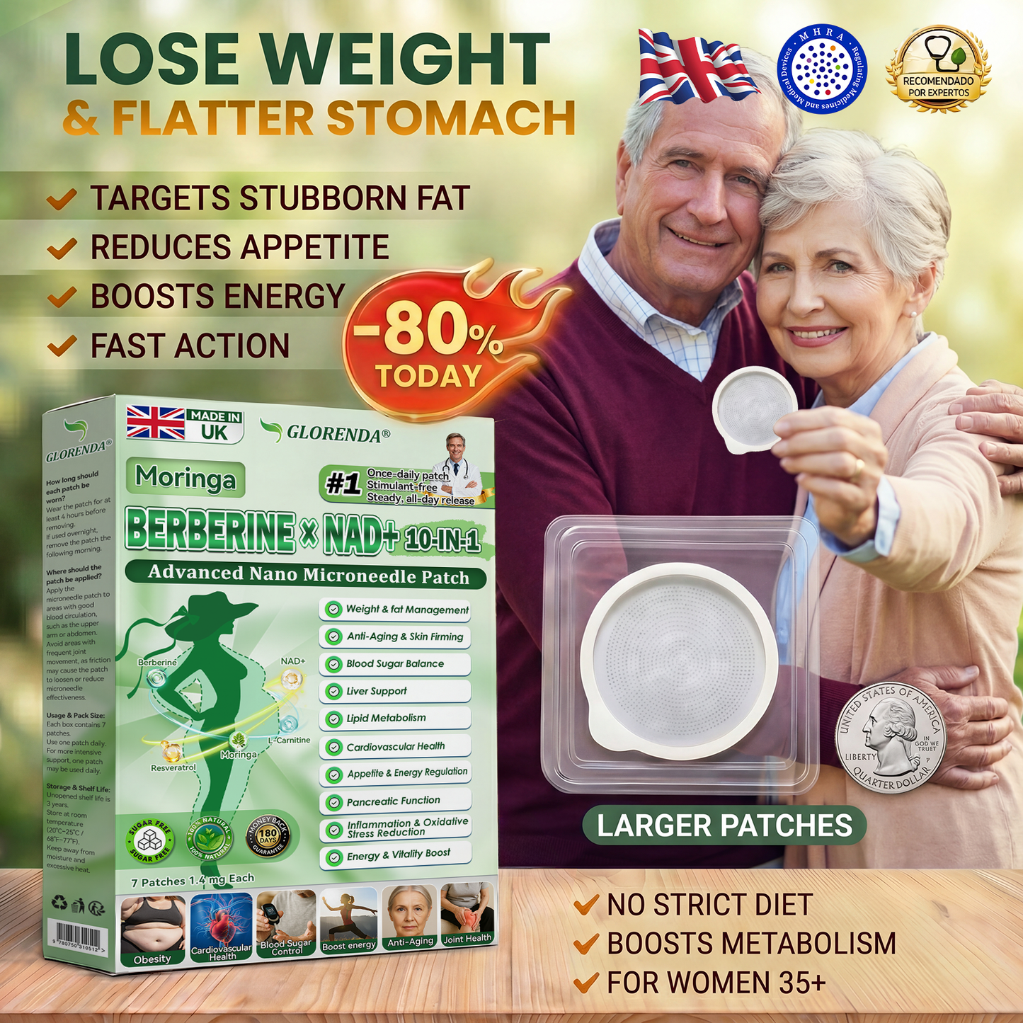 🇬🇧𝑶𝒇𝒇𝒊𝒄𝒊𝒂𝒍 𝑺𝒕𝒐𝒓𝒆  |🥗 𝐆𝑳𝑶𝗥𝗘𝗡𝘿𝘼® 𝙈𝒐𝒓𝒊𝒏𝒈𝗮 · 𝗕𝗲𝗿𝗯𝐞𝐫𝐢𝐧𝙚 × 𝙉𝑨𝑫+ 𝟏𝟎-𝙞𝙣-1 𝘼𝒅𝒗𝒂𝒏𝒄𝒆𝐝 𝐍𝐚𝐧𝙤 𝙈𝙞𝙘𝙧𝙤𝙣𝒆𝒆𝒅𝒍𝐞 𝐏𝐚𝐭𝙘𝙝(𝐉𝐮𝐬𝐭 𝐨𝐧𝐜𝐞 𝐚 𝐝𝐚𝐲, 𝐯𝐢𝐬𝐢𝐛𝐥𝐞 𝐜𝐡𝐚𝐧𝐠𝐞𝐬 𝐢𝐧 𝟕 𝐝𝐚𝐲𝐬） ✅ 𝐅𝐨𝐫 𝐨𝐛𝐞𝐬𝐢𝐭𝐲, 🅛🅞🅞🅢🅔 🅢🅚🅘🅝,𝐝𝐢𝐚𝐛𝐞𝐭𝐞𝐬, 𝐬𝐥𝐞𝐞𝐩 𝐚𝐩𝐧𝐞𝐚, 𝐣𝐨𝐢𝐧𝐭 𝐢𝐬𝐬𝐮𝐞𝐬, 𝐚𝐧𝐝 𝐦𝐨𝐫𝐞